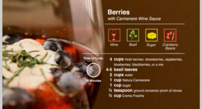 Berries in Carmenere Wine Sauce